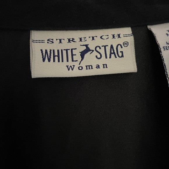 White stag woman stretch size 18W black moleskin shirt - Picture 4 of 8
